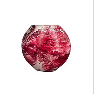 Lampada da tavolo in vetro dipinta Orion h. 17 cm.