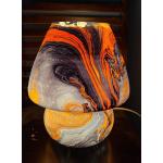 Lampada da tavolo in vetro dipinta Desert Sand h. 32 cm.