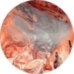 Lampada da tavolo in vetro dipinta Hidra h. 45 cm.