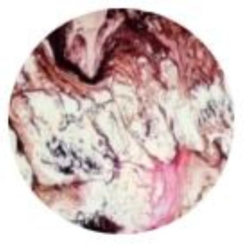 Lampada da tavolo in vetro dipinto Cassiopeia h. 45 cm.