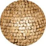 Lampada da tavolo in vetro mosaicata Artist's Yellow h. 45 cm.