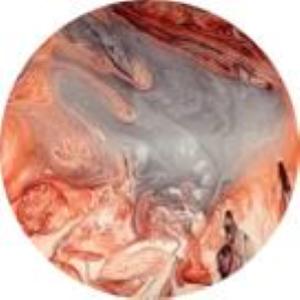 Lampada da tavolo in vetro dipinta Hidra h. 45 cm.