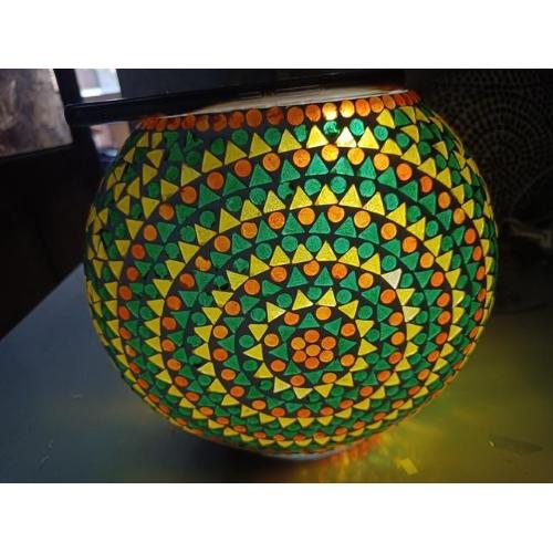 Handmade Lamp in mosaic glass h. 23 cm.