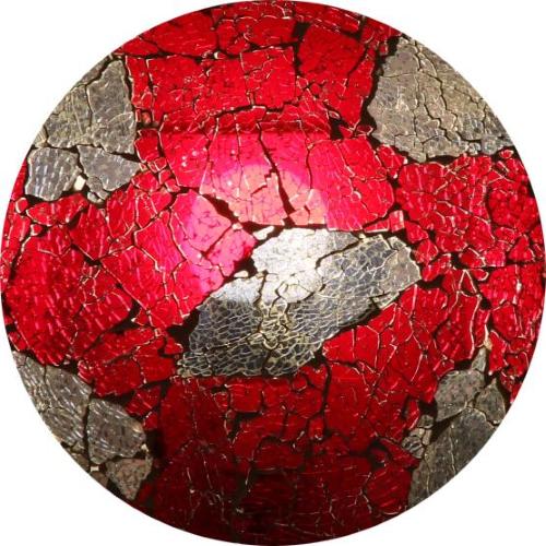 Lampada da tavolo in vetro mosaicata Vulcanic Eruption h. 64 cm.