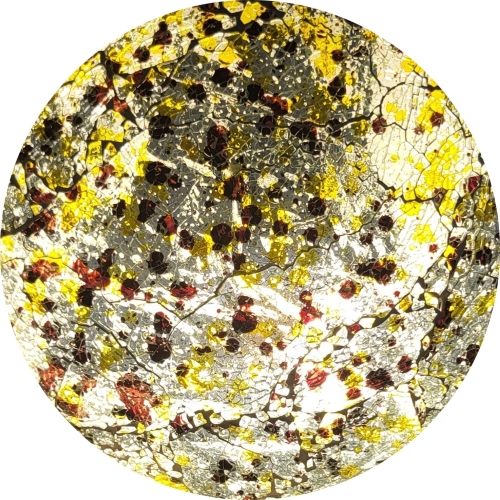 Lampada da tavolo in vetro mosaicata Sunfield Glow h. 23 cm.