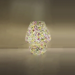 Lampada da tavolo in vetro mosaicata Blooming Joy h. 17 cm.