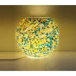 Lampada da tavolo in vetro mosaicata Mimosa Garden h. 32 cm.