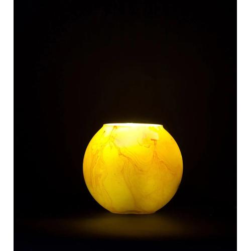 Lampada da tavolo in vetro dipinta Venus h. 17 cm.