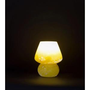 Lampada da tavolo in vetro dipinta Venus h. 17 cm.