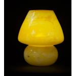 Lampada da tavolo in vetro dipinta Venus h. 23 cm.