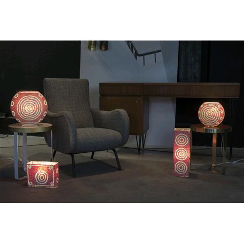 Sunset Handmade Lamp in mosaic glass h. 25 cm.