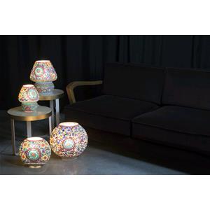 Rainbow Handmade Lamp in mosaic glass h. 25 cm.