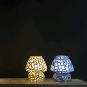 Lampada da tavolo in vetro mosaicata Colors of life h. 32 cm.
