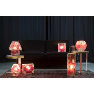 Vulcanic Eruption Handmade Lamp in mosaic glass h. 32 cm.