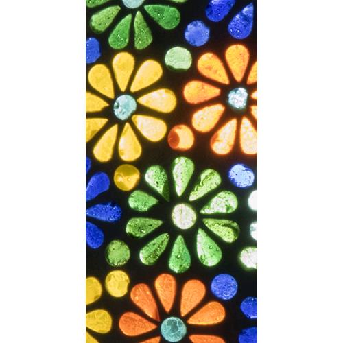 Flower Garden Handmade Lamp in mosaic glass h. 25 cm.