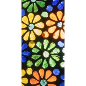 Flower Garden Handmade Lamp in mosaic glass h. 25 cm.