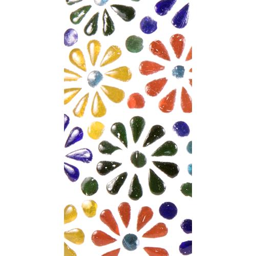 Flower Garden Handmade Lamp in mosaic glass h. 25 cm.