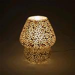 Lampada da tavolo in vetro mosaicata Yellow Daisy h. 23 cm.