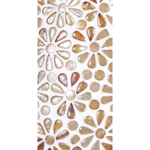 Lampada da tavolo in vetro mosaicata Yellow Daisy h. 23 cm.