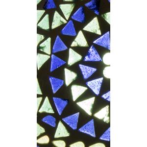 Blue Sauna Handmade Lamp in mosaic glass h. 25 cm.