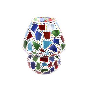 Lampada da tavolo in vetro mosaicata Harlequin h. 23 cm.