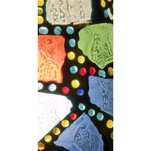 Harlequin Handmade Lamp in mosaic glass h. 17 cm.