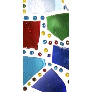 Harlequin Handmade Lamp in mosaic glass h. 17 cm.