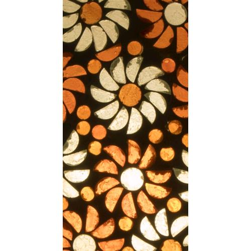 Lampada da tavolo in vetro mosaicata Orange blossom h. 23 cm.