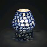 Lampada da tavolo in vetro mosaicata Colors of life h. 23 cm.