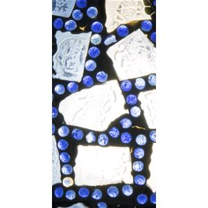 Lampada da tavolo in vetro mosaicata Colors of life h. 23 cm.