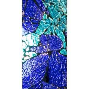 Blue Bay Handmade Lamp in mosaic glass h. 21 cm.