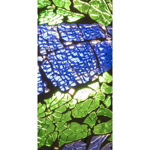 Lampada da tavolo in vetro mosaicata Green Bay h. 23 cm.