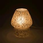 Lampada da tavolo in vetro mosaicata Artist's Yellow h. 23 cm.