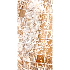 Lampada da tavolo in vetro mosaicata Artist's Yellow h. 23 cm.