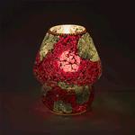 Lampada da tavolo in vetro mosaicata Vulcanic Eruption h. 23 cm.