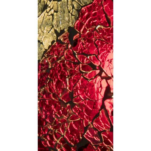 Lampada da tavolo in vetro mosaicata Vulcanic Eruption h. 23 cm.