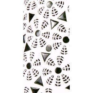 Lampada da tavolo in vetro mosaicata Green Daisy h. 23 cm.