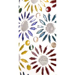 Lampada da tavolo in vetro mosaicata Mirror Daisy h. 23 cm.