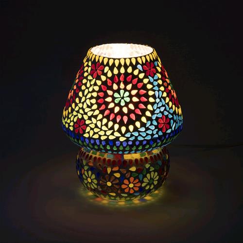 Color universe Handmade Lamp in mosaic glass h. 25 cm.