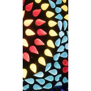 Color Universe Handmade Lamp in mosaic glass h. 17 cm.