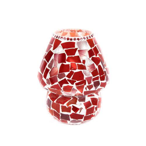 Boy & Girl Handmade Lamp in mosaic glass h. 25 cm.