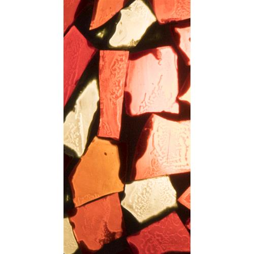 Boy & Girl Handmade Lamp in mosaic glass h. 25 cm.