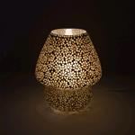 Lampada da tavolo in vetro mosaicata Yellow Daisy h. 32 cm.