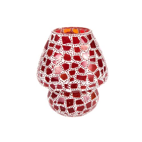 Lampada da tavolo in vetro mosaicata Colors of life h. 32 cm.