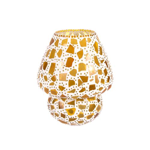 Lampada da tavolo in vetro mosaicata Colors of life h. 32 cm.