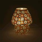 Lampada da tavolo in vetro mosaicata Orange Blossom h. 32 cm.