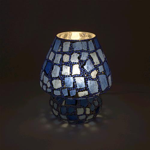 Lampada da tavolo in vetro mosaicata Colors of life h. 32 cm.