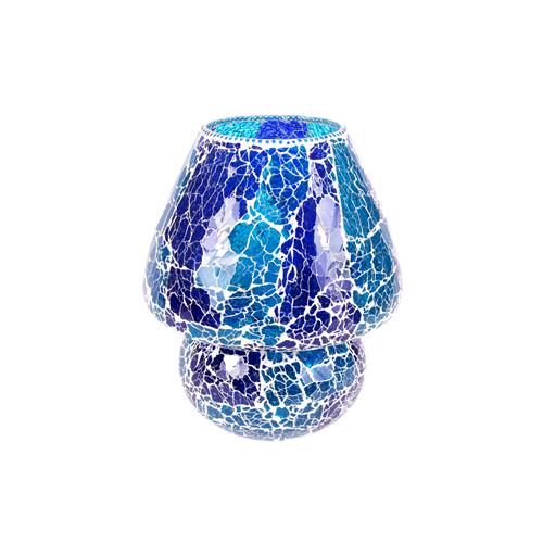 Blue Bay Handmade Lamp in mosaic glass h. 32 cm.
