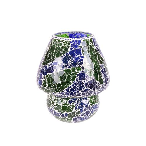 Green Bay Handmade Lamp in mosaic glass h. 32 cm.