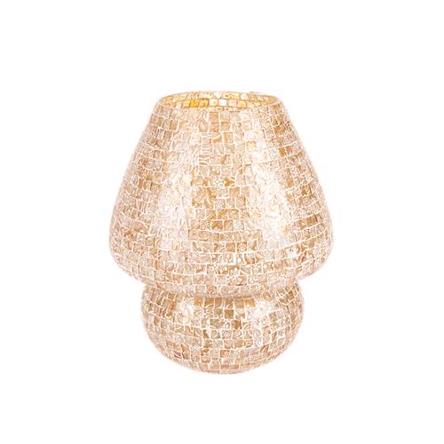 Lampada da tavolo in vetro mosaicata Artist's Yellow h. 32 cm.